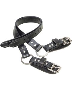 Weaver Synthetic Black Lower Spur Straps