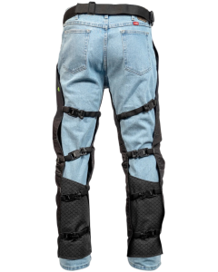 Arbortec Full Wrap Black Chainsaw Chaps with Fidlock Buckles