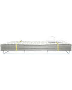 AlturnaMATS MatPak of 12 Clear 4' x 8' Ground Protection Mats with 1 Smooth Side