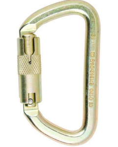 ISC Offset D Steel Twistlock Carabiner