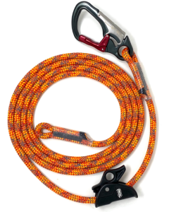 Arbsession Mercury 11mm Lanyard with Petzl MicroGrab and ISC Double Snap