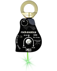 Rock Exotica Omni Block 2.0 Pulley with Laser Resultant Finder
