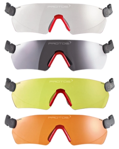 Pfanner Protos Integral Helmet Mounted Safety Glasses