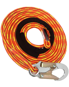Arbsession ArborFreak Redwood 12mm Lanyard with Notch Aluminum ANSI Snap