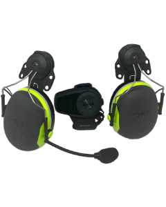 SENA 10S Installed with 3M Helmet Mounted Muffs