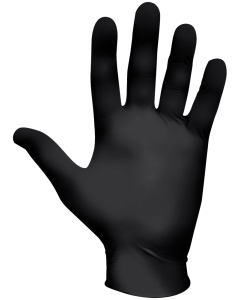 SHOWA 6112PF Biodegradable Single Use Black Gloves 