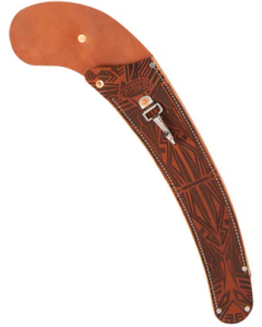 Weaver Leather Curved Scabbard with Art Deco Design