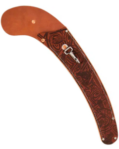 Weaver Leather Curved Scabbard with Tree Frog Design