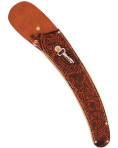 Weaver Leather Straight Scabbard with Tree Frog Design